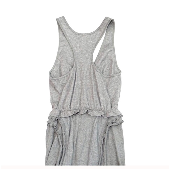 ALEXANDER WANG Ruffle Jersey Grey Dress Sz 4 - Picture 11 of 11